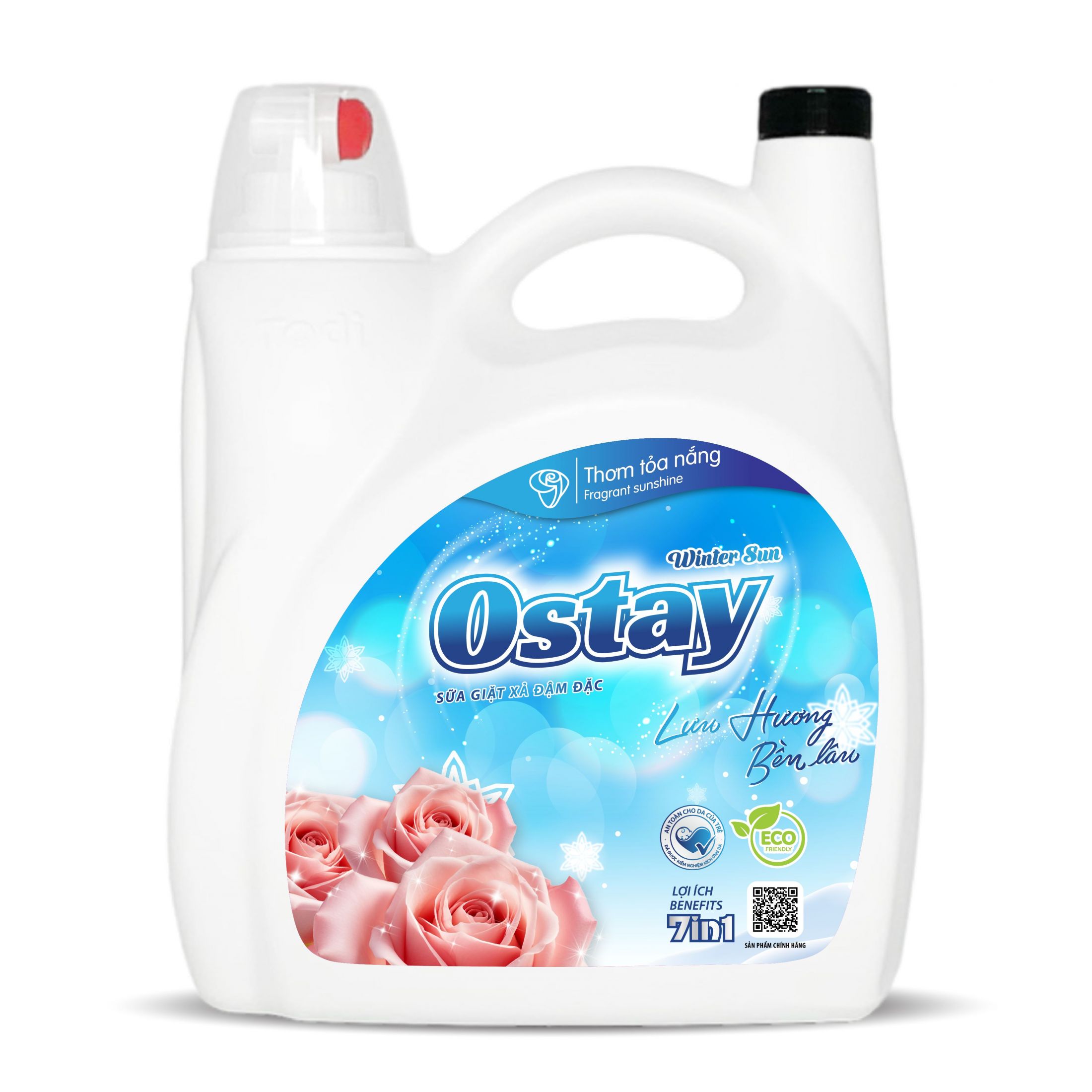 Sữa giặt - xả đậm đặc Ostay Winter Sun 7in1 - 4,6kg (Xanh)