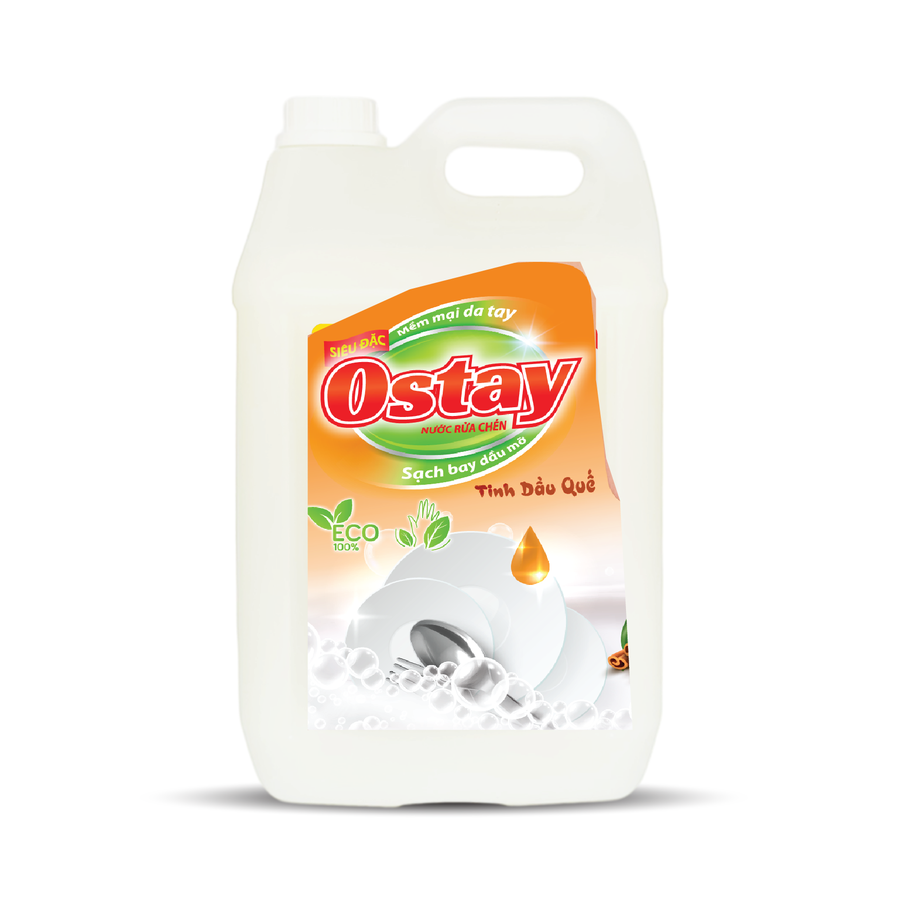 Nước rửa chén Ostay tinh dầu Quế - 9,5kg